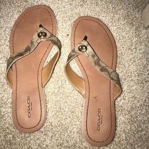 Coach flip flops